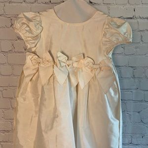 Frances Johnson Vintage Flower Girl Silk Dress 4T